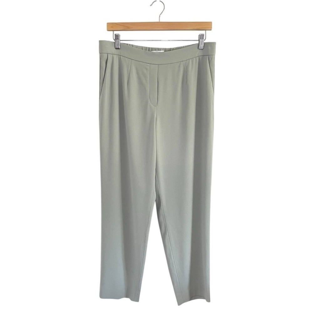 Aritzia Babaton Conan Pant Slim Leg Pull On Ankle Trouser Balsam Green 12